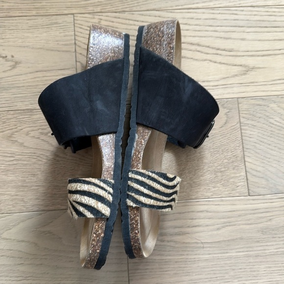 Bos & Co. lapo slide sandal - black nubuck leather Size EU 41/10 - Picture 4 of 9